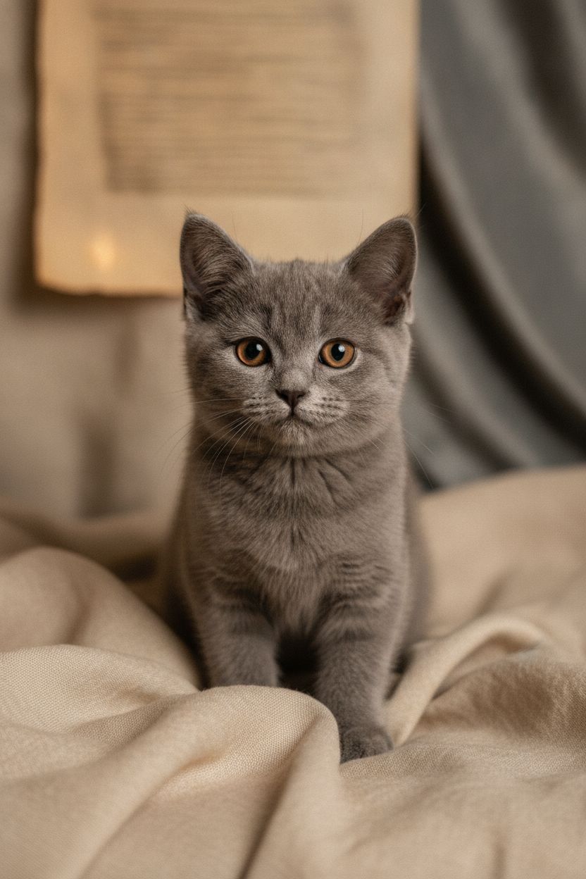British Blue British Shorthair kitten