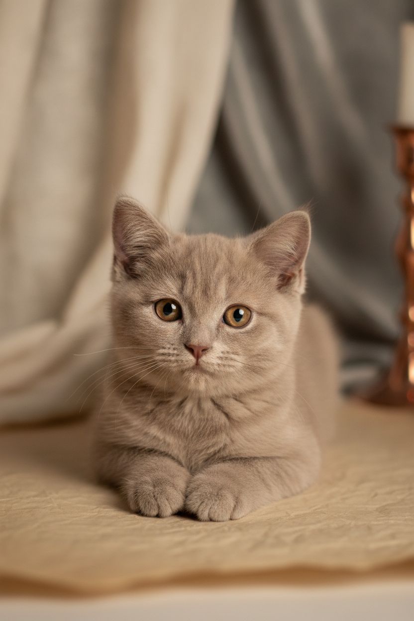 Lilac British Shorthair kitten